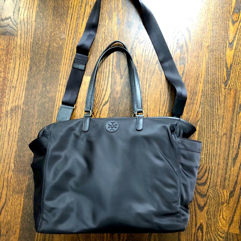 NWOT Tory Burch Baby Bag - black nylon